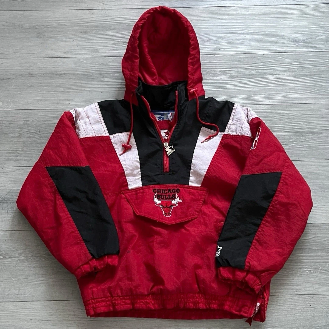 ジャケット・ブルゾン 90's \"Chicago Bulls\" Nylon Pullover Kids Vintage 90's Chicago Bulls Starter Pullover Jacket Full Zip NBA