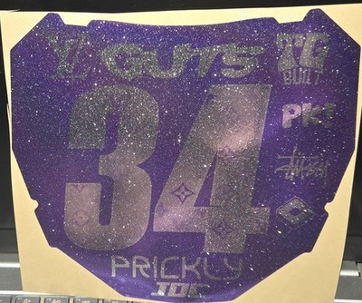 Pre-made ODI Number Plate Decal - (Purple/Chrome/Sparkle) - Item#100