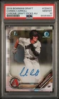2019 BOWMAN DRAFT CHROME DRAFT PICKS AUTO #CDACC CORBIN CARROLL PSA 10 AUTO