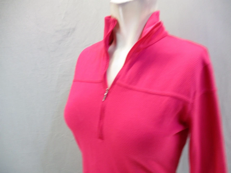 Pullover deportivo Lucy talla XS para mujer mezcla de algodón coral 1/2 cremallera cuello alto 495 Foto 4 de 4