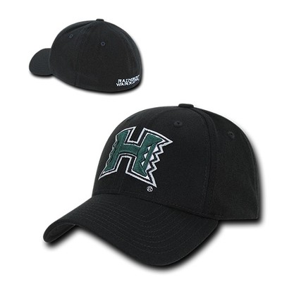 University of Hawaii Rainbow Warriors NCAA Fitted Flat Bill Baseball Cap Hat