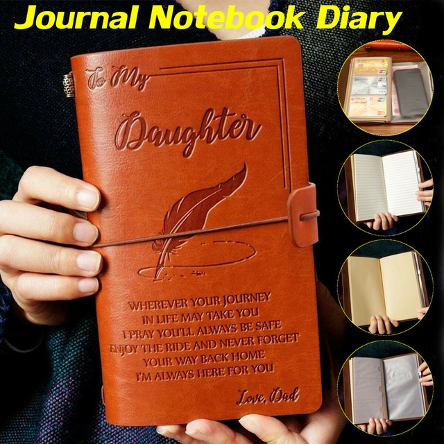 dad to daughter leather journal