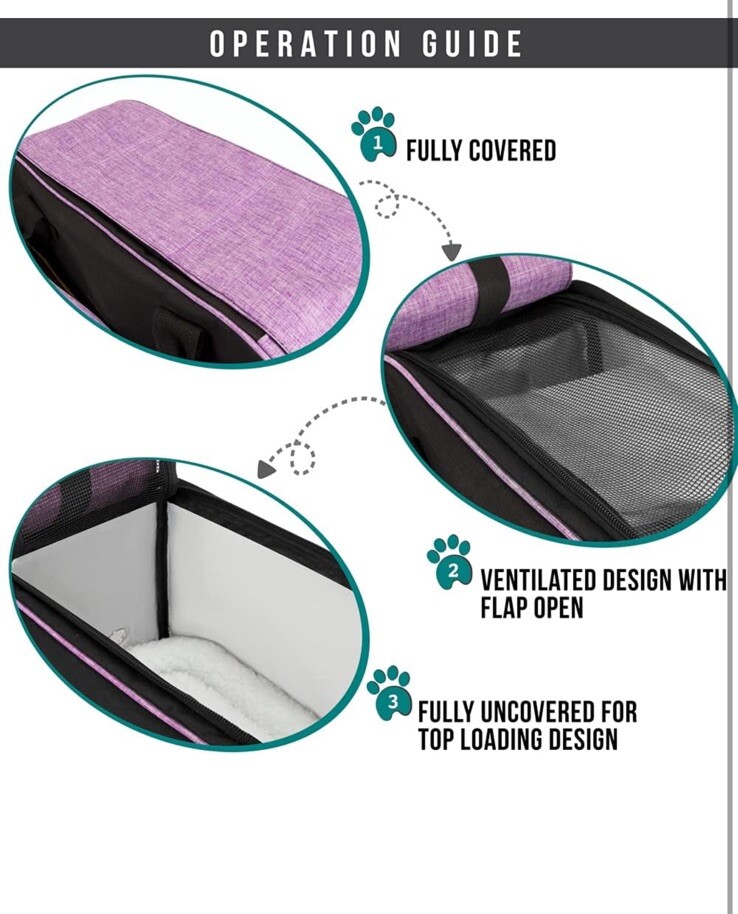 PetAmi Dog Purse Carrier for Small Dogs, Airline Approved Max 12 lbs