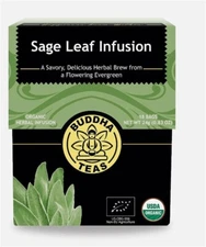 Buddha Teas Organic Sage Leaf Tea, 18 Tea Bags - 4/2027
