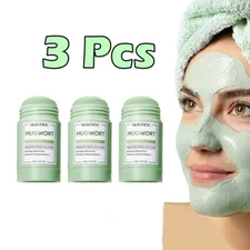 3X SKINTIFIC Mugwort Acne Pore Clay Mask Stick 40g