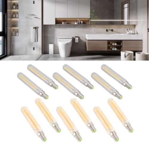 2Pcs LED Tube Bulb 4W E14 2300K Tubular Light Lamp Bulbs T20x120 220‑240V - Picture 2 of 12