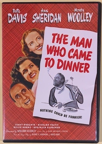 THE MAN WHO CAME TO DINNER – DVD, BETTE DAVIS, ANN SHERIDAN, played once