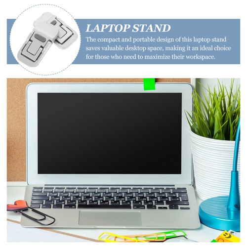 2pcs Laptop Cooling Pad Ergonomic Laptop Stand Laptop Stand Riser Laptop Holder - Afbeelding 5 van 12