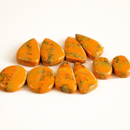 5 Pair 144 Cts Natural Bumble Bee Jasper Gemstone Pairs Lot 26x15-17x12mm#13429 - Picture 3 of 8