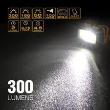 EverBrite Headlamp-300 Lumens Headlight 7 Modes Red/Green/White Light Tail Light