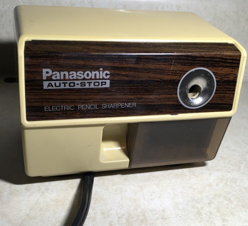 Vintage Panasonic Electric Pencil Sharpener KP-110 Japan Made Auto Stop. Tested!