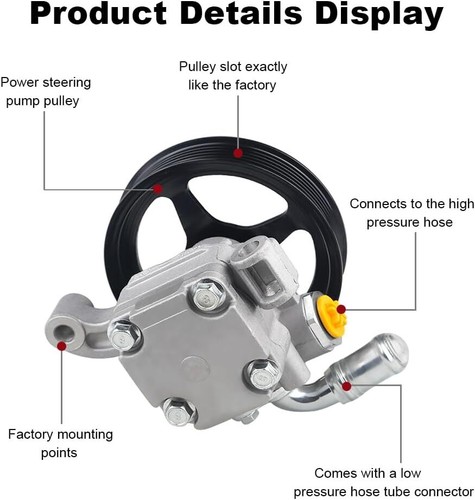 Power Steering Pump 21-2403 for GMC Acadia 2007-2016,Saturn Outlook 2007-2010 - Foto 5 di 7