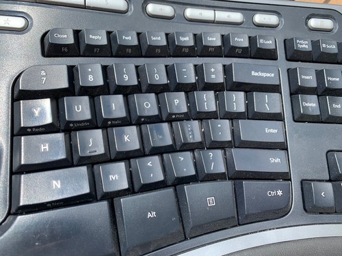 Microsoft Natural Ergonomic Keyboard KU-0462 4000 v1.0 USB Wired Working - Picture 3 of 9