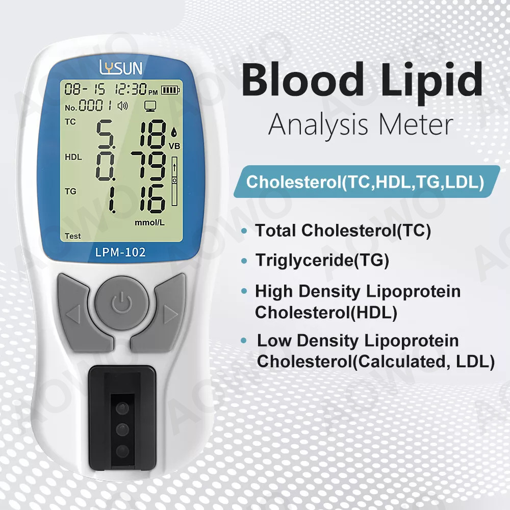 5 in 1 Optics Blood Lipid Analyzer Total Cholesterol (TC) with 10pcs Strips