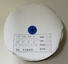 Hook Fastener 4" x 25 Yards White Sew On Hook Only 1 Roll