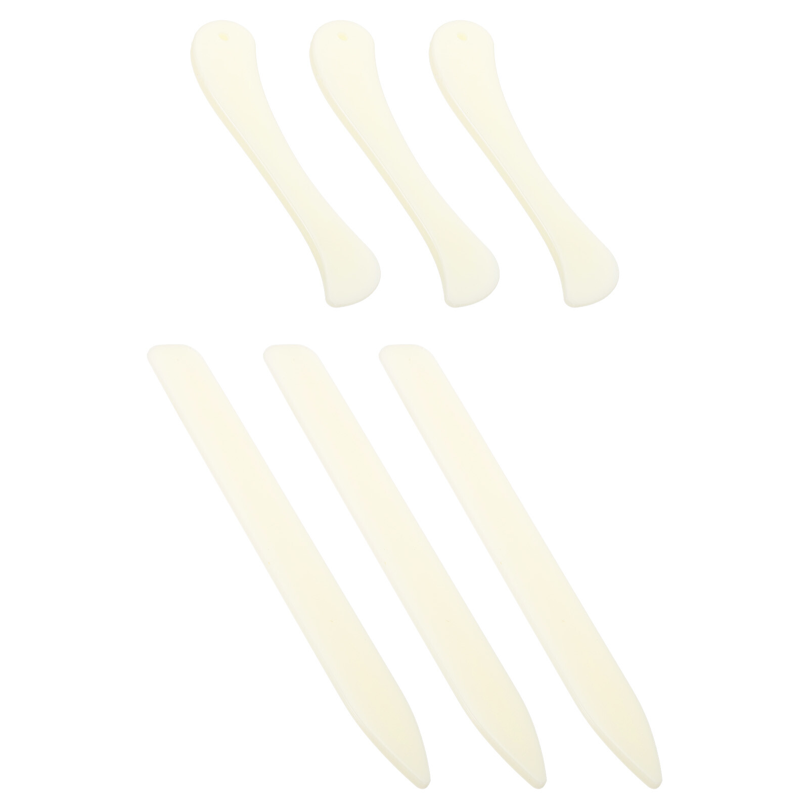 Stained Glass Burnisher, 6 Pcs Stained Glass Tools Plastic Flat Foiler Holder