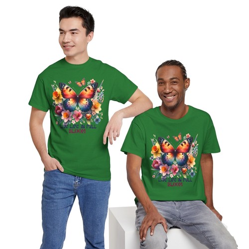 Floral Aesthetic T-Shirt | Springtime Beauty Nature Lover Tee | Butterfly Shirt - Picture 43 of 85