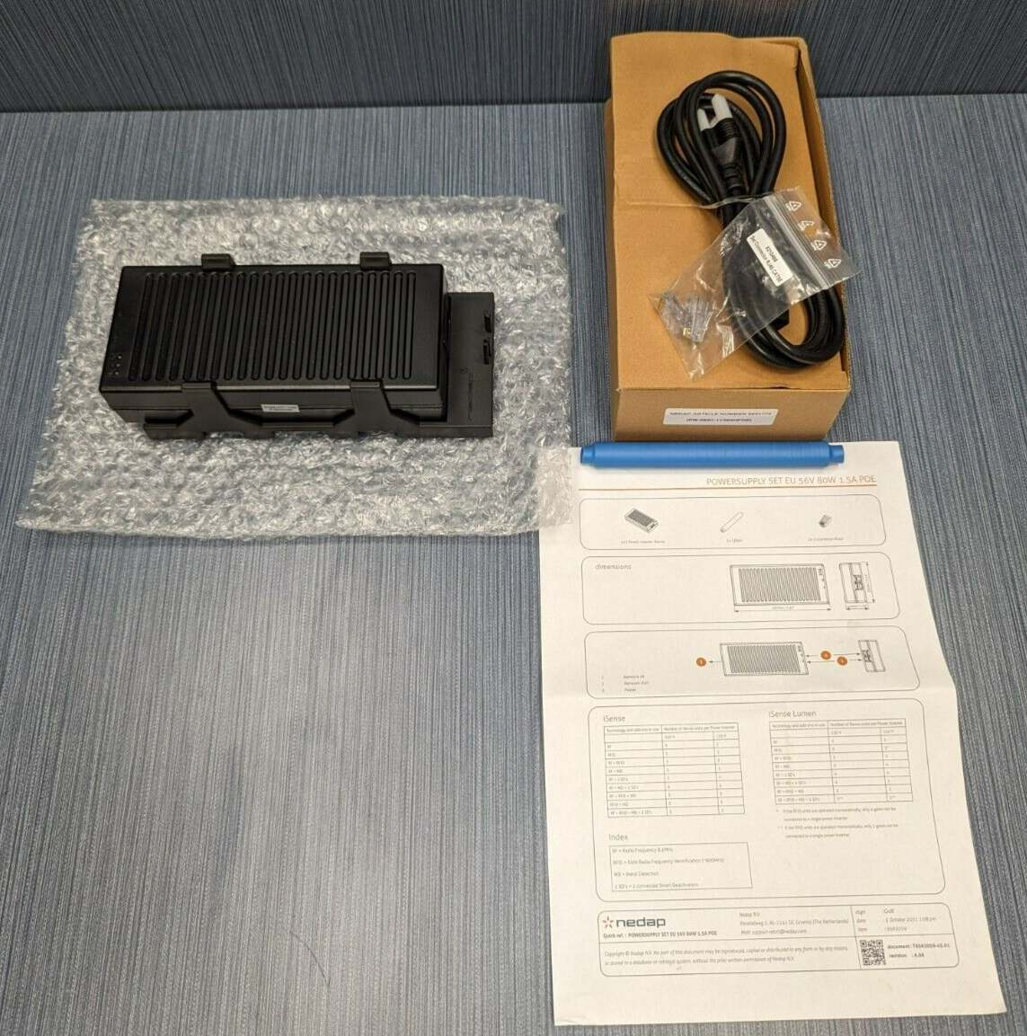 Nedap POE Model PW-085C-1Y560HPOE powers Model ASSY FL180R RF+MD