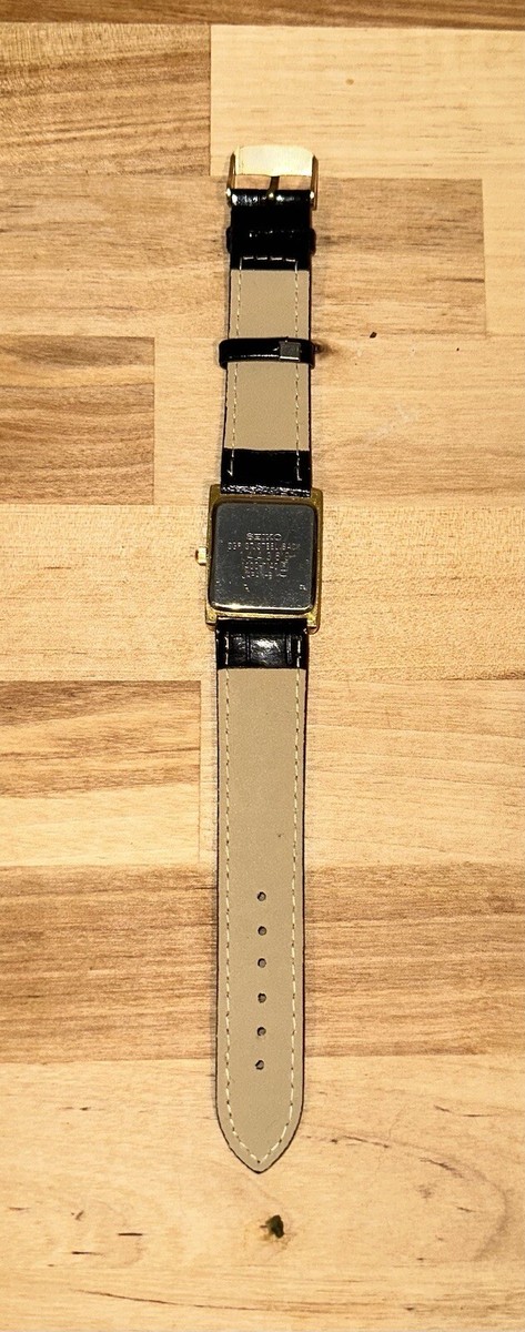 SEIKO SGP ST. STEEL BLACK QUARTZ 1400-7140 | eBay