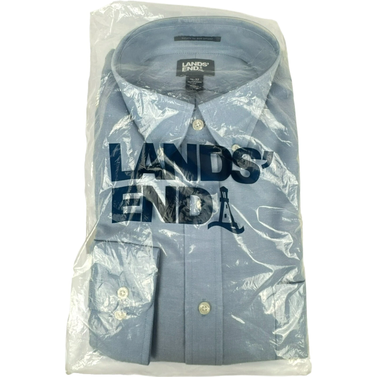 Lands 'End camisas de manga larga para hombres