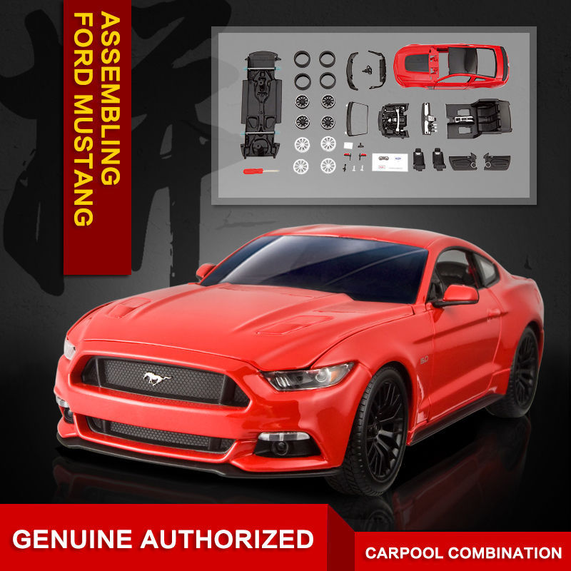 Maisto 1:24 2015 FORD MUSTANG GT Assembly DIY Racing Car Toy