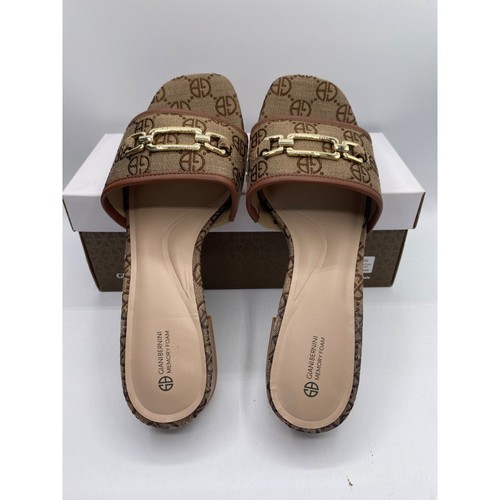 Giani Bernini Womens Hyltton Memory Foam Square Toe Slip On Sandal Size 9.5M NWB - Picture 4 of 5