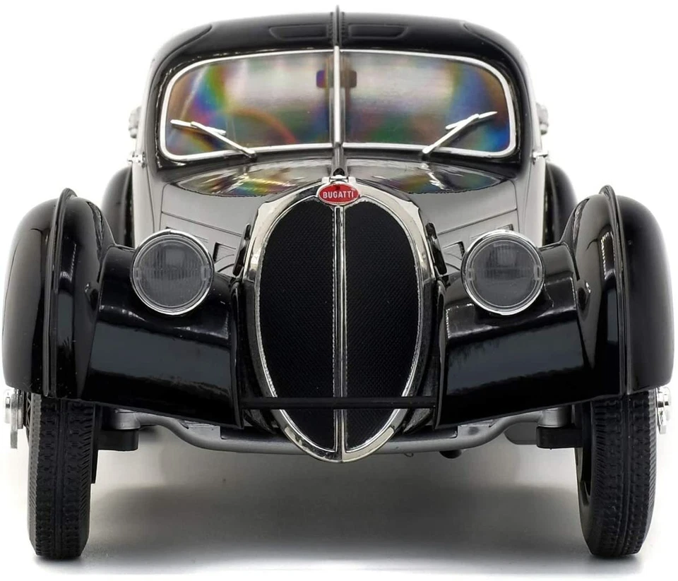 BUGATTI TYPE 57SC ATLANTIC 1938 NEGRO SOLIDO S1802101 1/18 METAL - Imagen 3 de 4