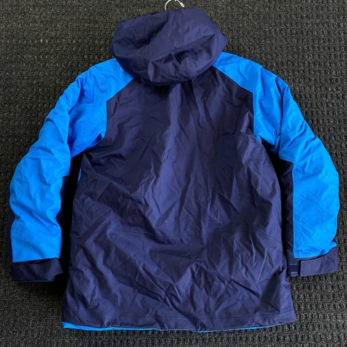 Patagonia Youth Boys Insulated Snowshot Jacket L 12 Blue Snow Hooded Parka - Picture 4 of 12