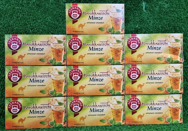 (81,94€/Kg) 10X Teekanne LäNdertee Marokkanische Minze Erfrischend Versand 0€-image