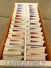 30 Customized MLB Pennant Team Labels For BCW Tall Card Dividers LABELS ONLY