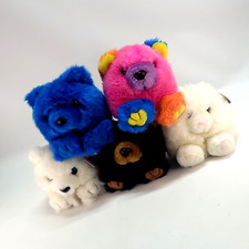 puffkins Swibco plush Lot Cosmo 5" Blue Black White Mini Stuffed Toys 1994