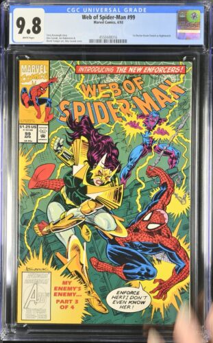 Web of Spider-Man #99 CGC 9.8 1. App von Nightwatch