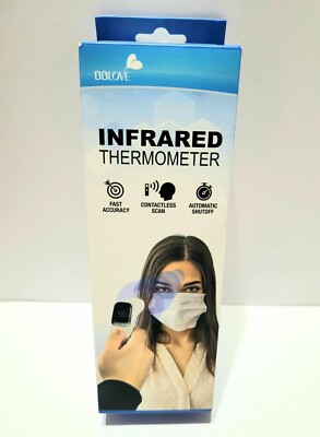 Thermometer Temperature Gun Infrared Non-Contact Fast Accurate Batteries Includ.