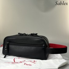 Christian Louboutin Blaster Leather Clutch Bag, Black.