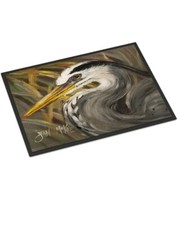 Caroline's Treasures JMK1012MAT Blue Heron Indoor  Mat, 18 inches x 27