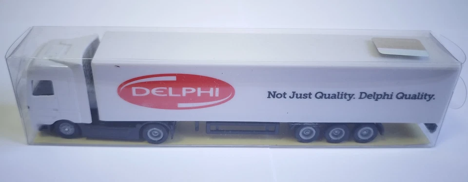Adtruck 1/87 Mercedes Actros Delphi Modellino Camion Pubblicitario - Immagine 2 di 2