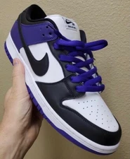 FULLY LACED ROYAL PURPLE SB LACES FOR NIKE DUNK SB COURT PURPLE DUNKS