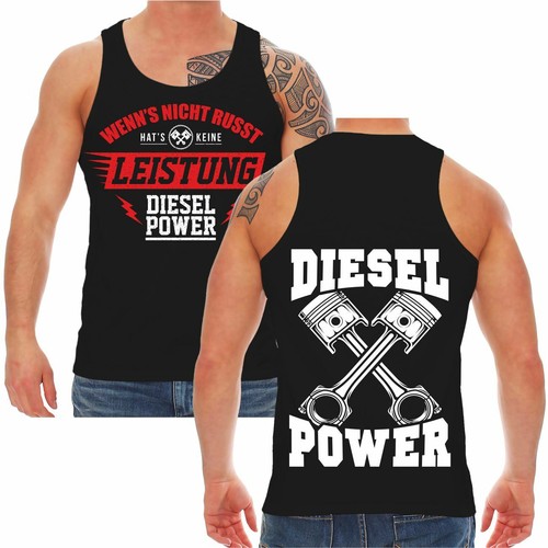 Träger Shirt Wenn's nicht russt hat's keine Leistung Diesel Feinstaub