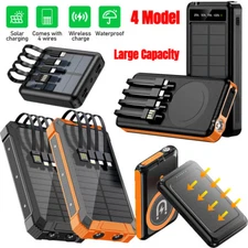 SUPER CAPACITY USB Portable Solar Phone Power Bank Charger iPhone Android Laptop