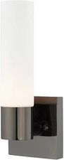 livex lighting aero 1 light ada wall sconce Black Chrome 