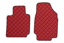 AUTO Vordere Fußmatten für NISSAN MICRA III K12 02.03-04.10 Limousine Kombi ROT