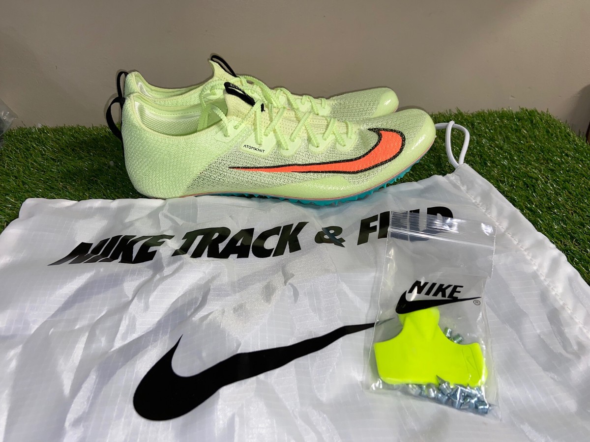 Nike Zoom Superfly Elite 2 Volt Green Orange Track Spike CD4382-700 Men 13 NEW Nike Zoom Superfly Elite 2 Track Spikes Volt Green Orange  main image 4