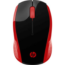 HP wireless 2.4 GHz optical red mouse nano 200 dongle 3 Buttons 2HU82AA