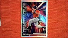 2021 Panini Prizm Draft Picks Baseball Thunderstruck Silver Prizm #T-DB Dru Bake