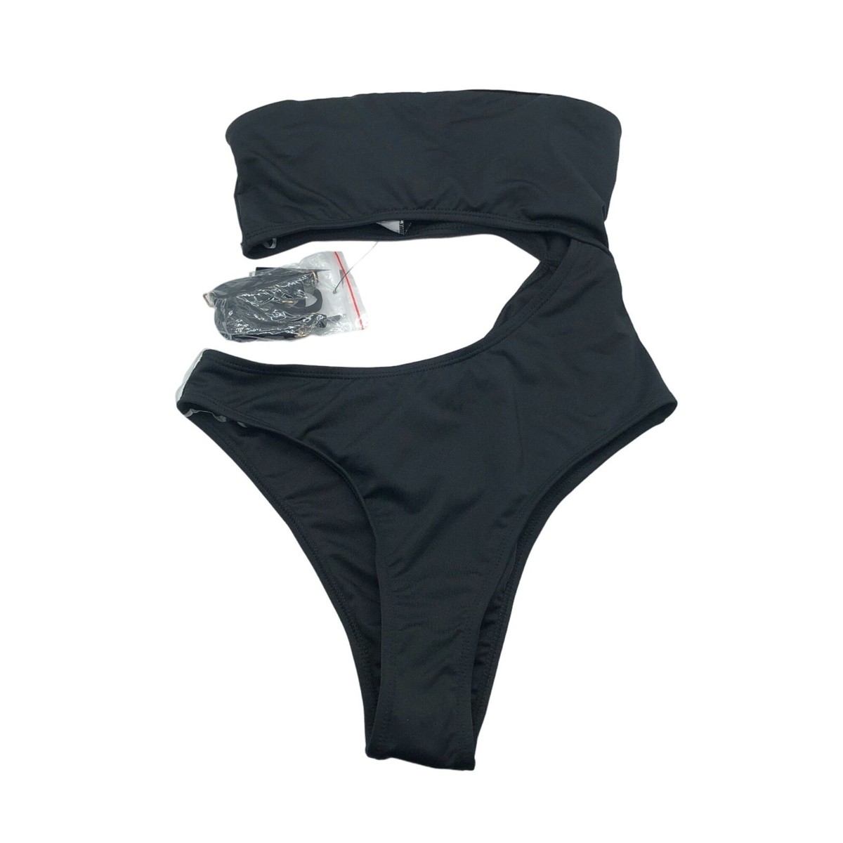 Cotton On Body Strapless Cut Out One Piece Brazilian Swimsuit