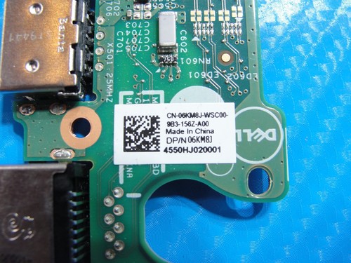 Dell Vostro 15.6" 15 5590 USB SD Audio Ethernet Ports Board w/Cable 6KM8J V1GRK - Afbeelding 3 van 3