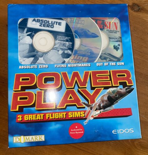 EIDOS Power Play 3 Great Flight Sims Power Macintosh Mac CD-ROM Games - 第 1/10 張圖片