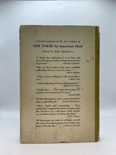 NEW POEMS BY AMERICAN POETS #2 - 1st Edition - Edited by Humphries 1957 L2,7 - Picture 4 of 23