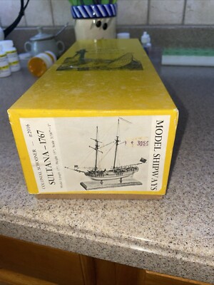 Model Shipways #2016 Vintage New Old Stock Colonial schooner Sultana Solid Wood