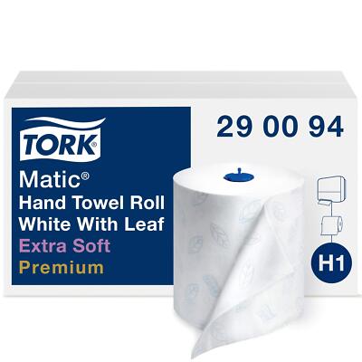 Tork Matic Premium Paper Towels 300ft Pack of 6 Extra Soft 2 Ply Rolls